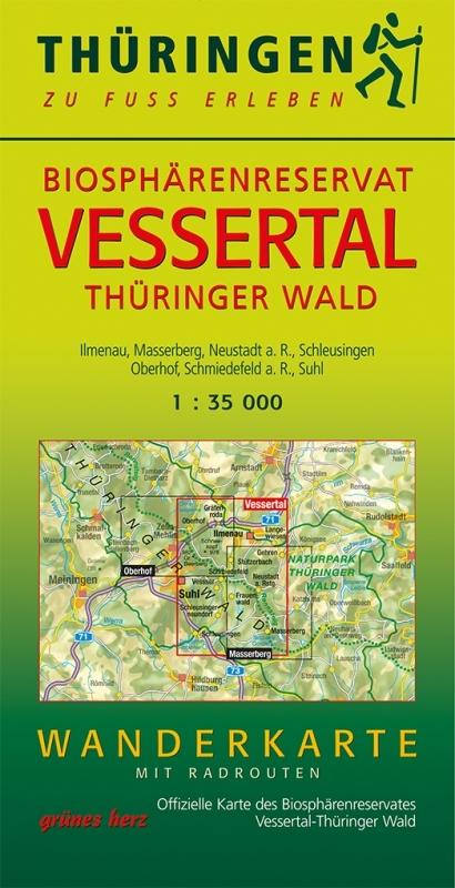 Wanderkarte Biosphärenreservat Vessertal-Thüringer Wald