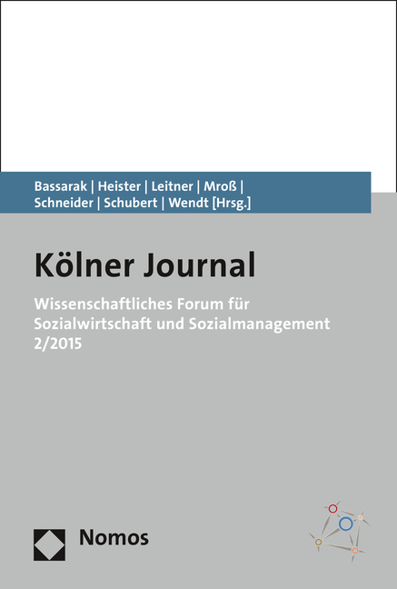 Wissenschaftliches Forum für Sozialwirtschaft und Sozialmanagement 2/2015 - 