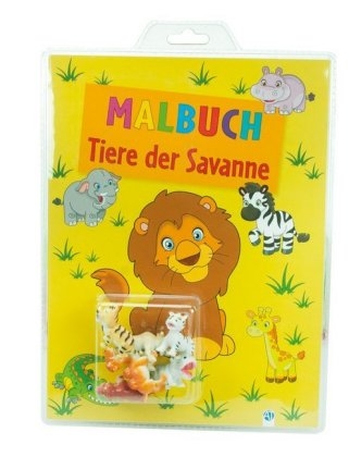 Spielzeug-Malbuch "Tiere der Savanne"