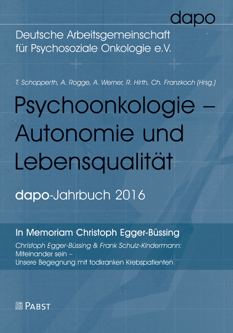 Psychoonkologie – Autonomie und Lebensqualität -  Christian Franzkoch