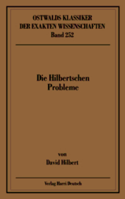 Die Hilbertschen Probleme (Hilbert)