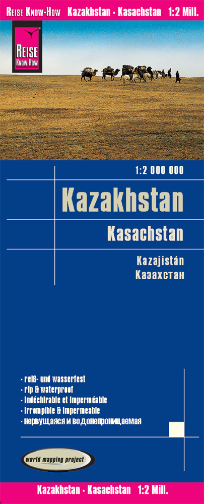 Reise Know-How Landkarte Kasachstan / Kazakhstan (1:2.000.000) - Reise Know-How Verlag Peter Rump