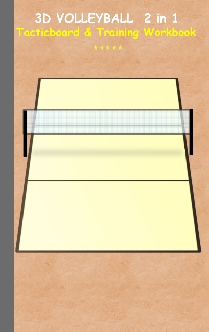 3D Volleyball 2 in 1 Tacticboard and Training Workbook - Theo von Taane