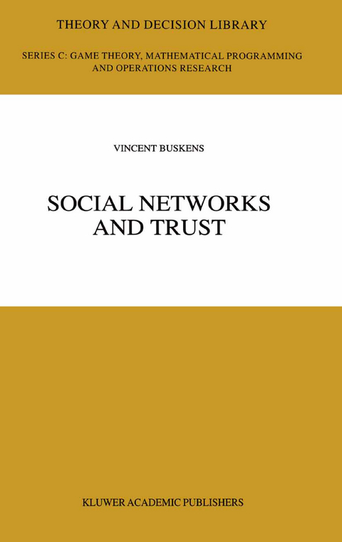 Social Networks and Trust - Vincent Buskens