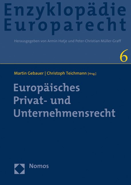 Europäisches Privat- und Unternehmensrecht - 