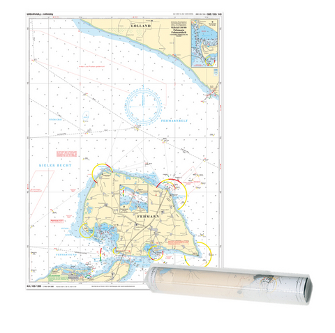 Einzelkarte Fehmarn – Fehmarnbelt, Fehmarnsund, Ansteuerung Heiligenhafen