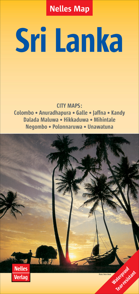 Nelles Map Landkarte Sri Lanka