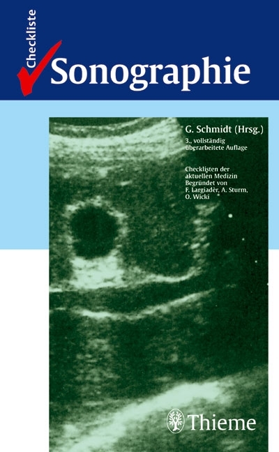 Checkliste Sonographie - Günter Schmidt