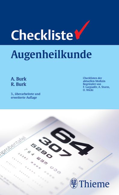 Checkliste Augenheilkunde - Annelie Burk, Reinhard Burk