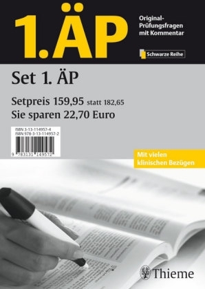 1.ÄP - Set aller 7 Fachbände (Prüfungsfragen mit Kommentar zur 1. Ärztlichen Prüfung)