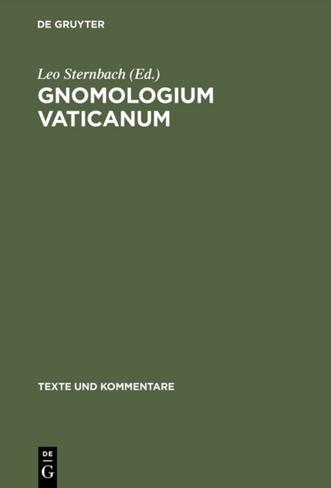 Gnomologium Vaticanum - 