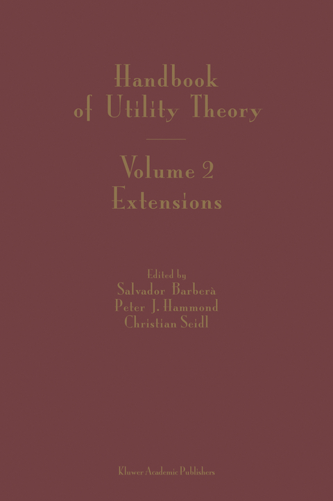 Handbook of Utility Theory - 