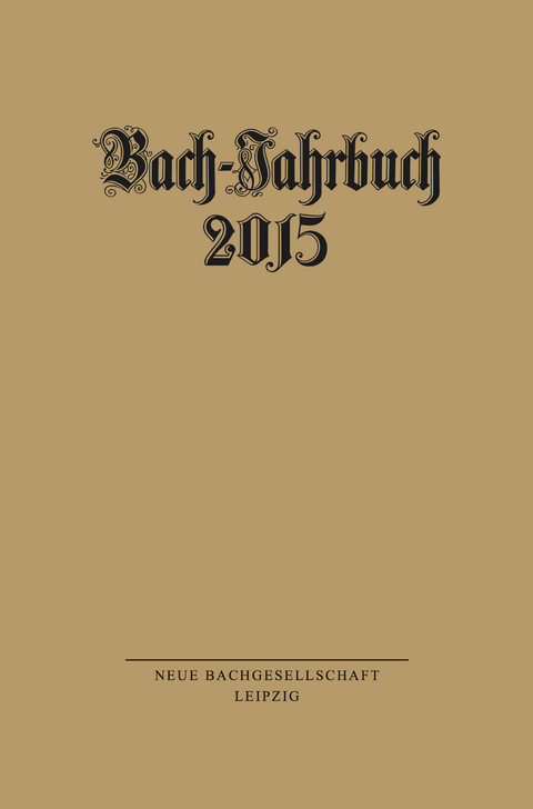 Bach-Jahrbuch 2015 - 