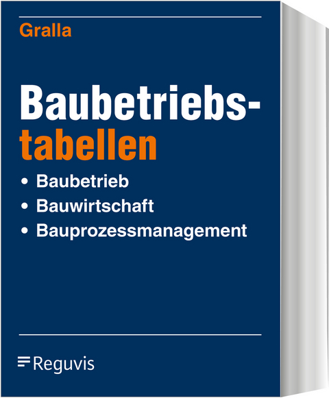 Baubetriebstabellen - Bernhard Hort