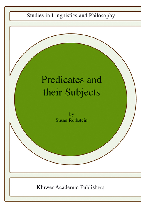 Predicates and Their Subjects - Susan Rothstein