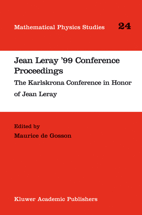 Jean Leray ’99 Conference Proceedings - 