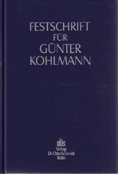 Festschrift für Günter Kohlmann zum 70. Geburtstag - 