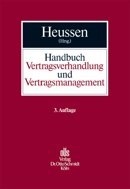 Handbuch Vertragsverhandlung und Vertragsmanagement - 