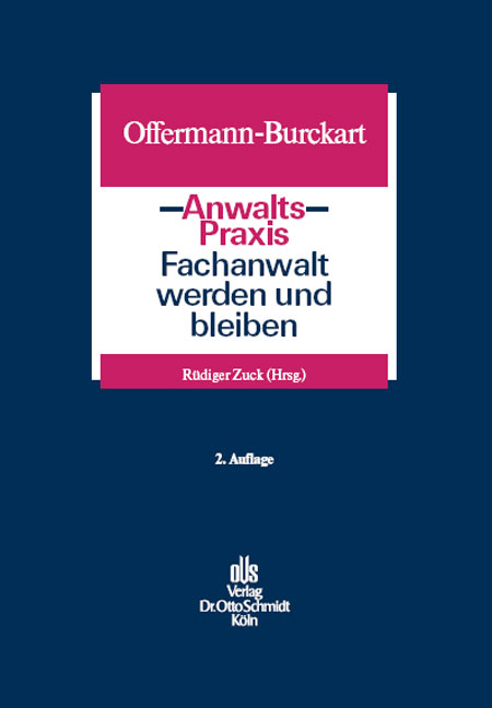 Fachanwalt werden und bleiben - Susanne Offermann-Burckart