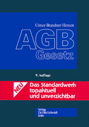 AGB-Gesetz - Peter Ulmer, Hans E Brandner, Horst D Hensen, Harry Schmidt