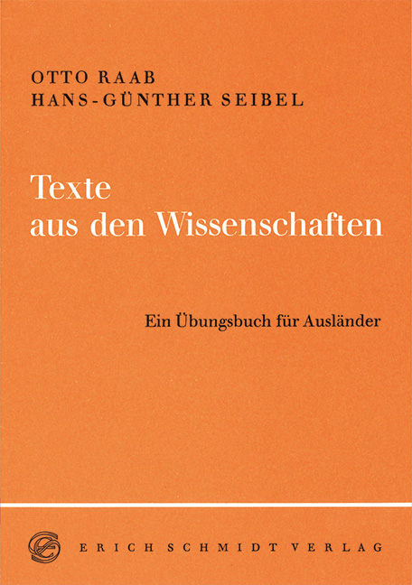 Texte aus den Wissenschaften - Otto Raab, Hans-Günther Seibel