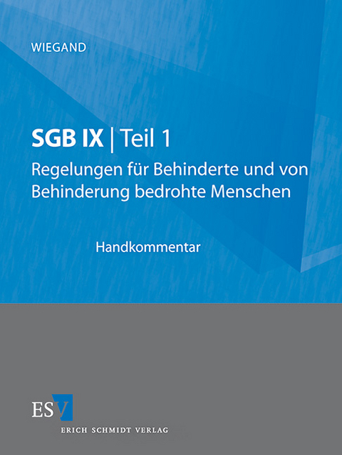 SGB IX Teil 1 Regelungen für behinderte und von Behinderung bedrohte Menschen - Gerhard Dalichau, Bernd Grüner, Roger Hohmann