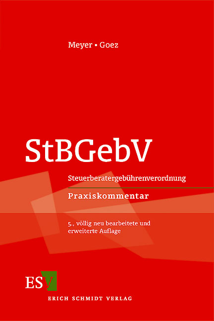 StBGebV - Horst Meyer, Christoph Goez