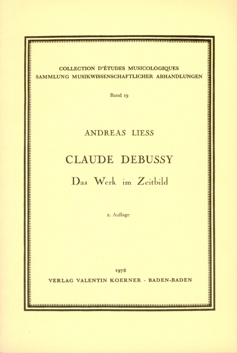 Claude Debussy - Andreas Liess