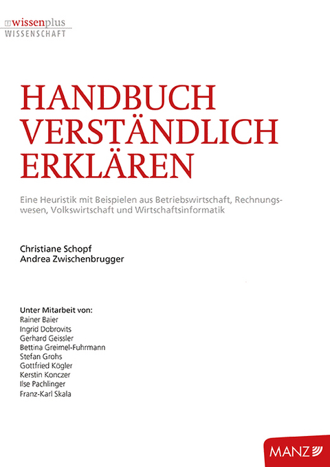 Handbuch Verständlich Erklären - Christiane Schopf, Andrea Zwischenbrugger