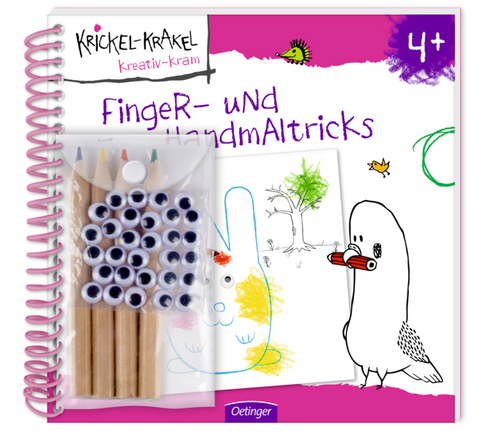 Krickel-Krakel Finger- und Handmaltricks