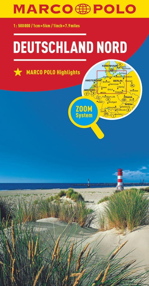 MARCO POLO Länderkarte Deutschland Nord 1:500.000