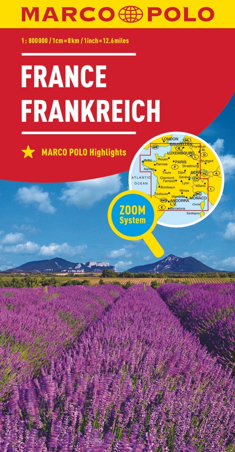 MARCO POLO Länderkarte Frankreich 1:800.000