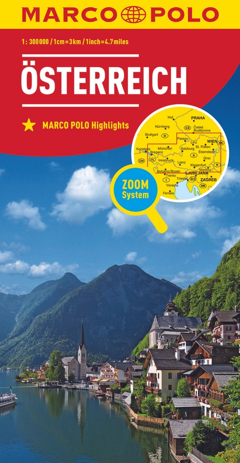 MARCO POLO Länderkarte Österreich 1:300.000