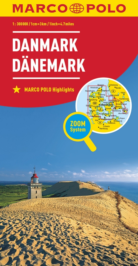 MARCO POLO Länderkarte Dänemark 1:300.000