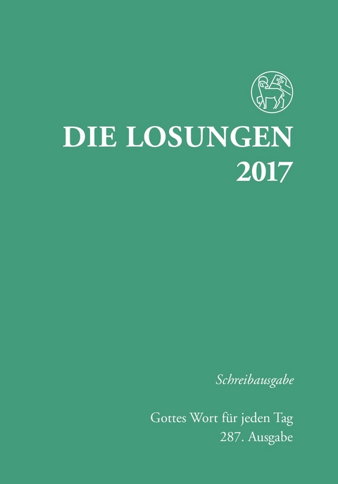 Die Losungen 2017 / Schreibausgabe