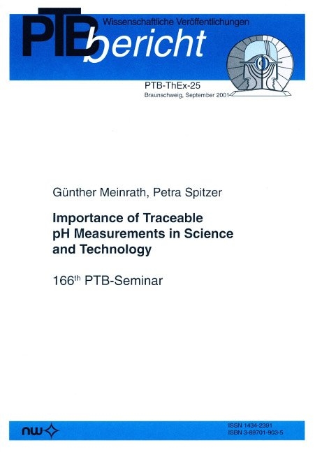 Importance of Traceable pH Measurements in Science and Technology - Günther Meinrath, Petra Spitzer