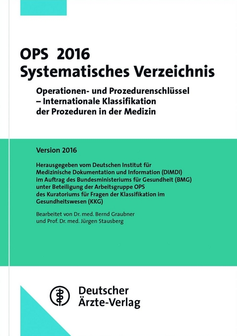 OPS 2016 Systematisches Verzeichnis