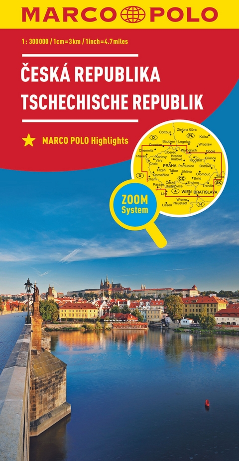 MARCO POLO Länderkarte Tschechische Republik 1:300.000