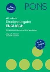 PONS Wörterbuch Studienausgabe Englisch für Schule und Studium