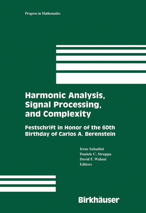 Harmonic Analysis, Signal Processing, and Complexity - 