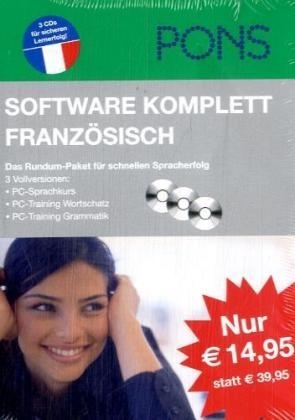 PONS Komplett Software Französisch, 3 CD-ROMs