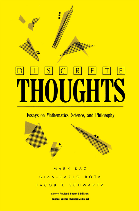 Discrete Thoughts - Mark Kac, Gian-Carlo Rota, Jacob T. Schwartz