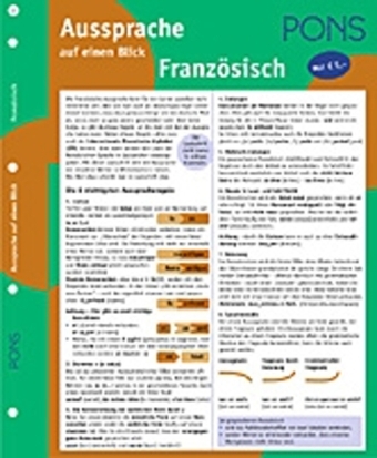 PONS Aussprache auf einen Blick - Französisch