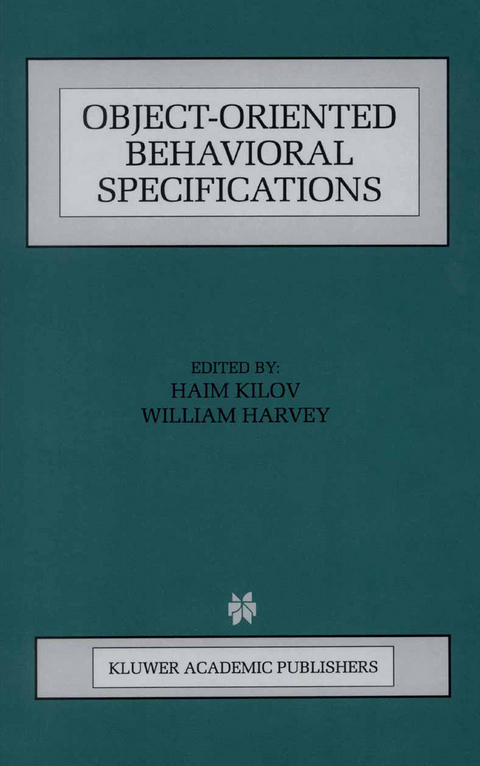 Object-Oriented Behavioral Specifications - 