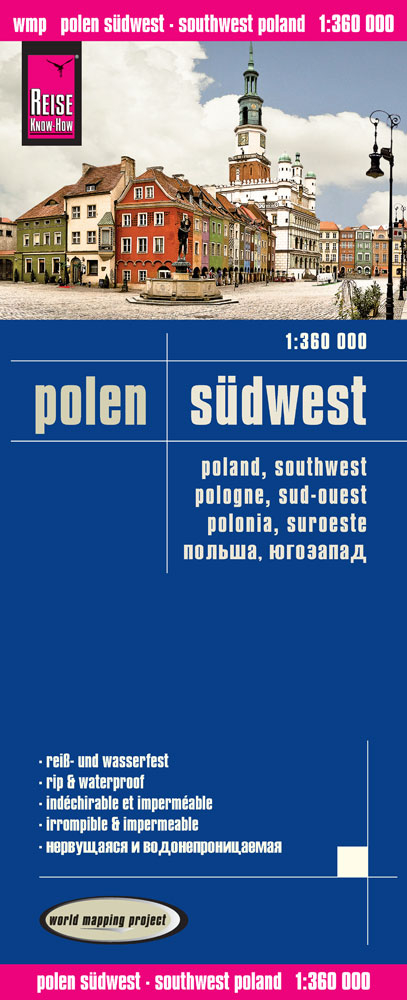 Reise Know-How Landkarte Polen, Südwest (1:360.000) - Reise Know-How Verlag Peter Rump