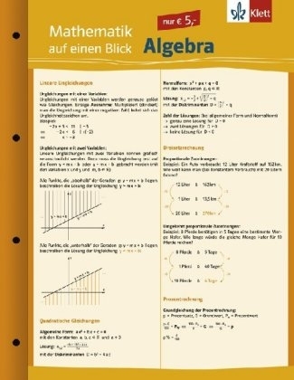 Mathematik auf einen Blick