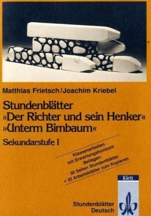 Der Richter und sein Henker/Unterm Birnbaum - Matthias Frietsch, Joachim Kriebel