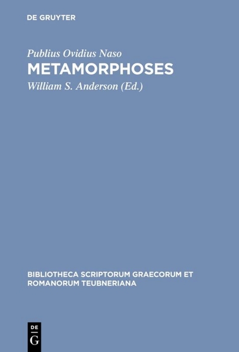 Metamorphoses - Publius Ovidius Naso