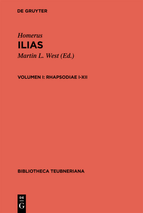 Homerus: Homeri Ilias / Rhapsodiae I-XII -  Homerus