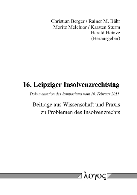 16. Leipziger Insolvenzrechtstag - 